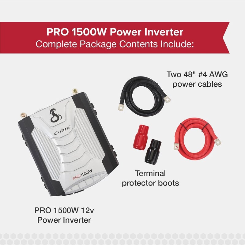 Cobra Pro 1500W Professional Grade Power Inverter - Image 5