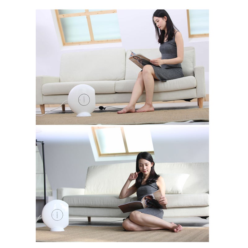 2 In 1 Electric Heater: 1000W White UK Plug, 3 Second Heating, 3 Speed Adjustable - Safe Auto Power-off, Air Cooler for Home Office Indoor Use - Image 4