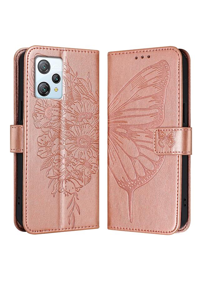 اس-توب جراب لهاتف Blackview A53 مصنوع من الجلد المنقوش بنقشة الفراشة - Image 2