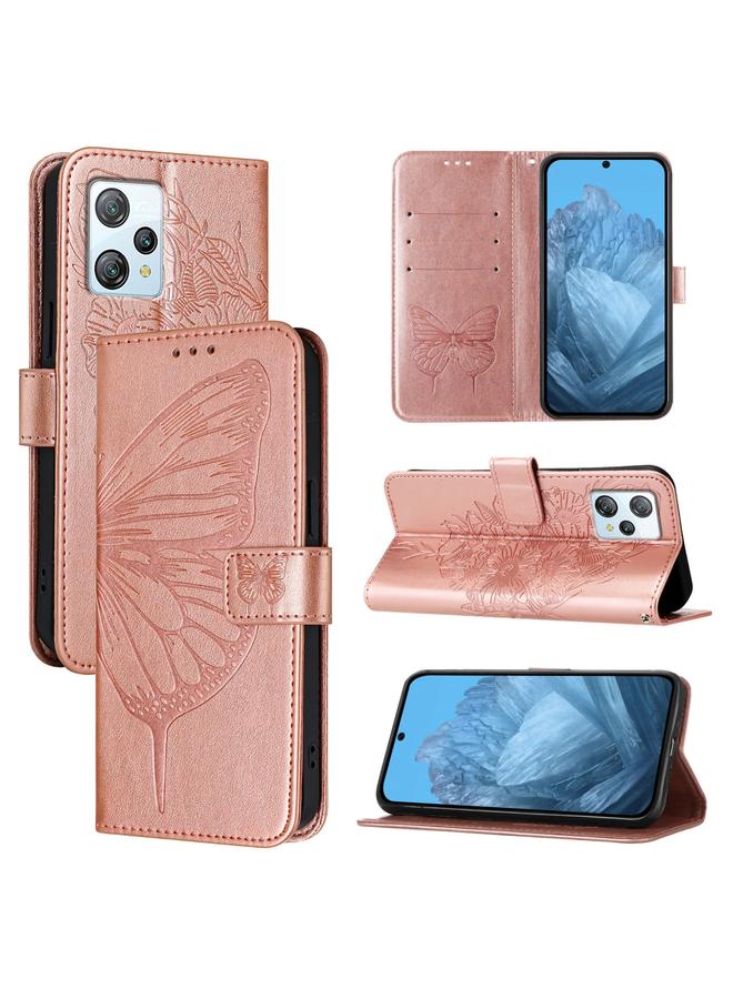 اس-توب جراب لهاتف Blackview A53 مصنوع من الجلد المنقوش بنقشة الفراشة - Image 1