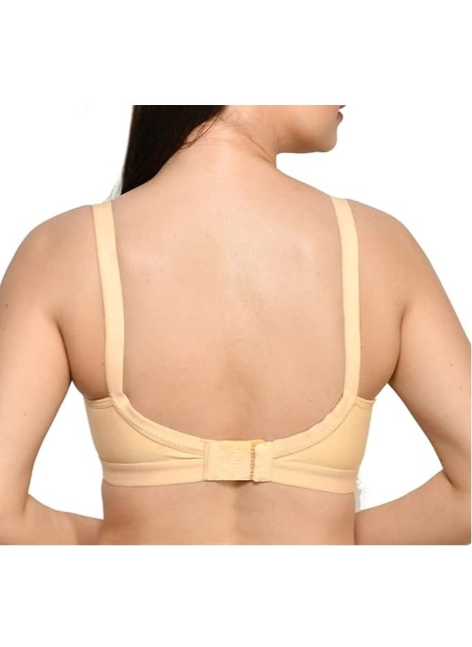 Love Bell Love Bell Womens High Impact Bra Double Layered Premium Cotton Everyday Lovebell Bra with broad straps and band  - Image 2