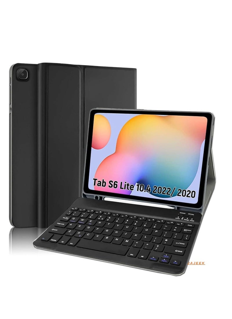 JAJEEK "Perfect Fit Keyboard Case for Galaxy Tab S6 Lite 10.4 Inch – Durable Folio Case with Detachable Bluetooth Keyboard, Precise Cutouts, Lightweight, & Full Access to Ports – Compatible with SM-P610/P615/P613/P619 (2020/2022)"  - Image 1