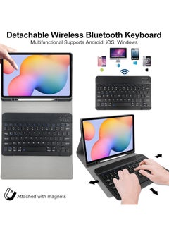 JAJEEK "Perfect Fit Keyboard Case for Galaxy Tab S6 Lite 10.4 Inch – Durable Folio Case with Detachable Bluetooth Keyboard, Precise Cutouts, Lightweight, & Full Access to Ports – Compatible with SM-P610/P615/P613/P619 (2020/2022)"  - Image 4