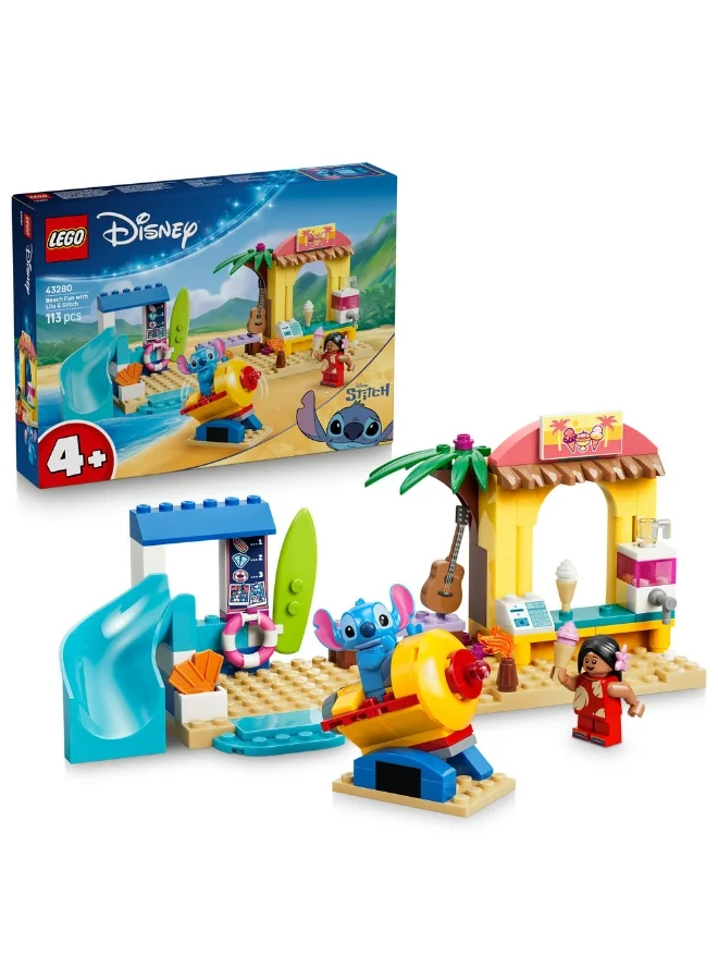 Lego Disney Classic Beach Fun with Lilo & Stitch Set 43280 (Age 4+, 113 Pieces)