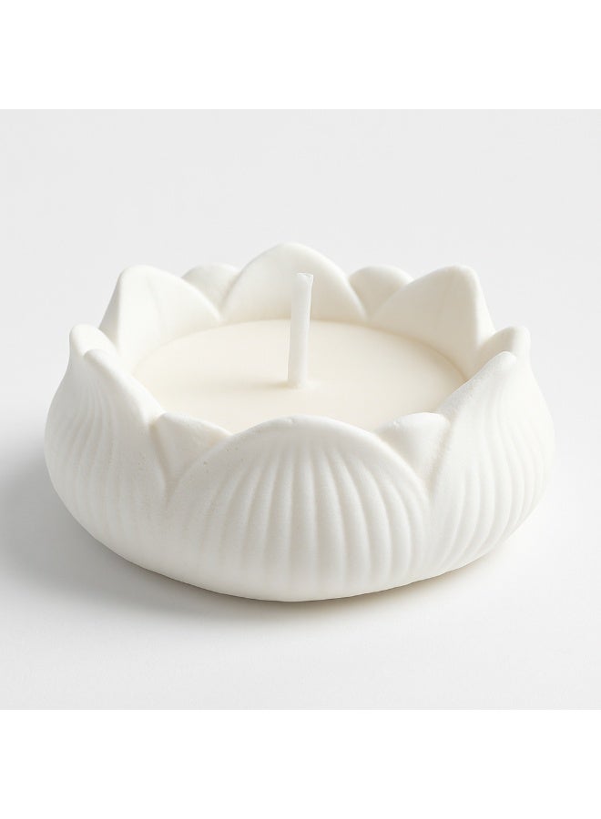 شمعة ديكورية على شكل زهرة اللوتس بتصميم أنيق للرومانسية والمناسبات – مقاس صغير - Image 3