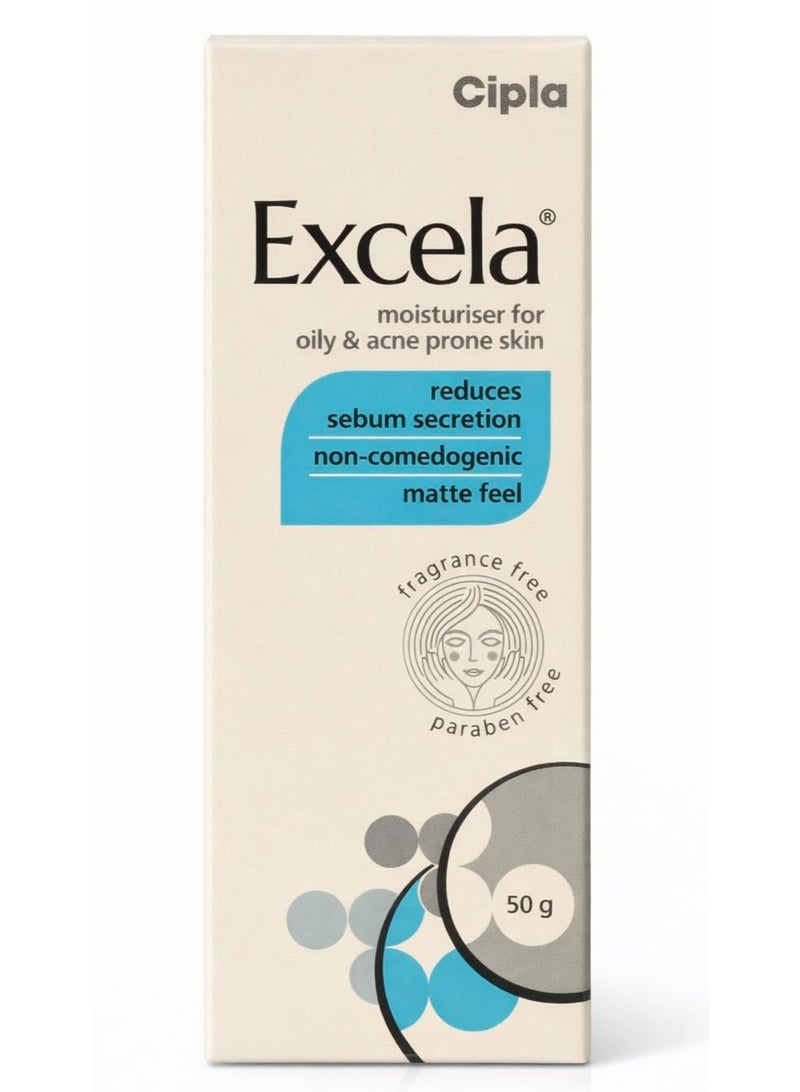 سيبلا مرطب سيبلا إكسيلا للتحكم في الزيوت 50 غرام للبشرة الدهنية والمختلطة والمعرضة لحب الشباب | كريم وجه يقلل من إفراز الدهون | مرطب غير كوميدوغينيك بلمسة نهائية مطفية | خفيف الوزن للاستخدام اليومي | خالٍ من العطور - Image 1