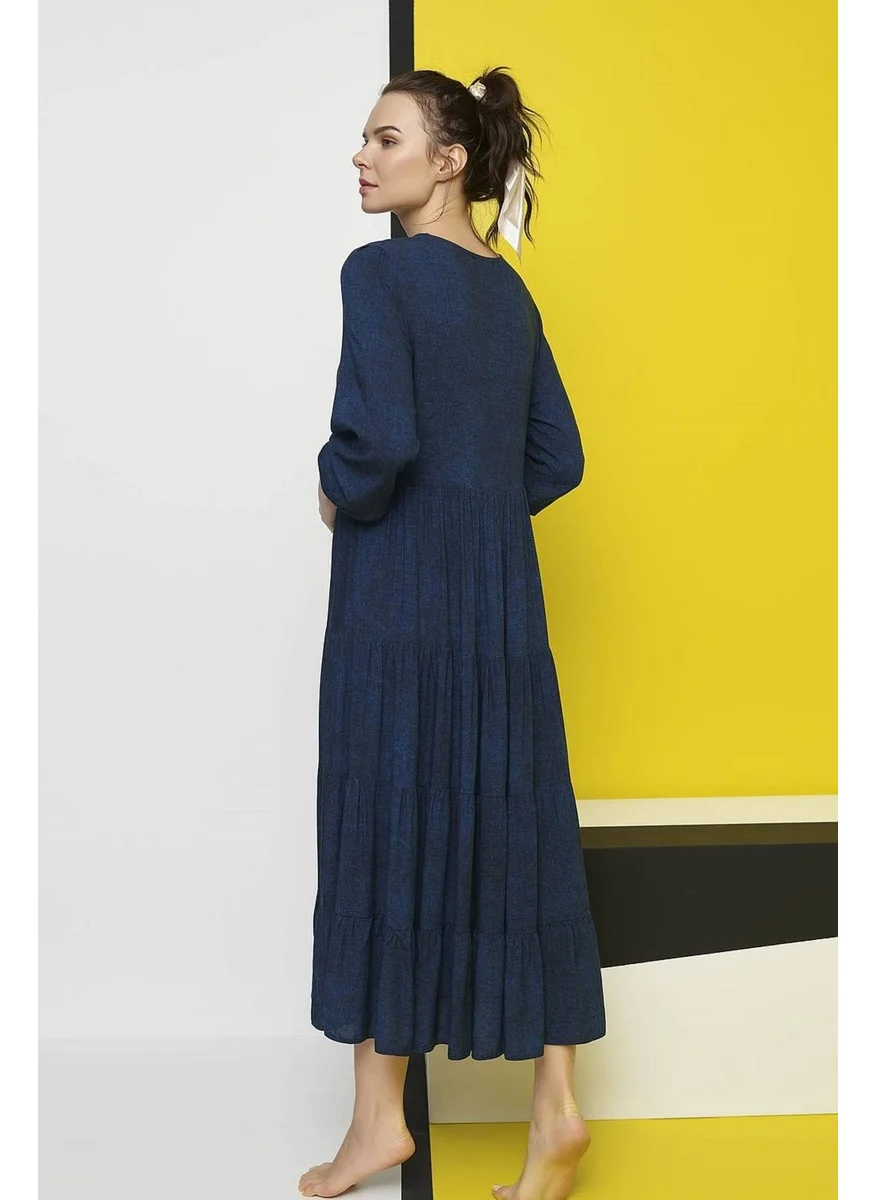 Monamise Tiered Midi Dress