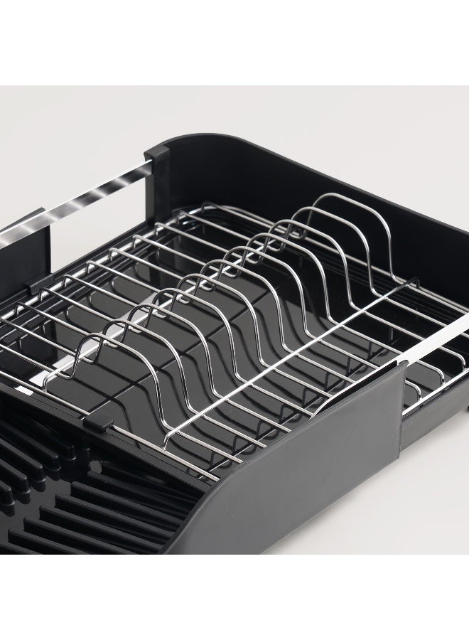 ALBERTO حامل أطباق قابل للتوسيع من الفولاذ المقاوم للصدأ، أسود 35*32.4*10.5 سم - Image 4