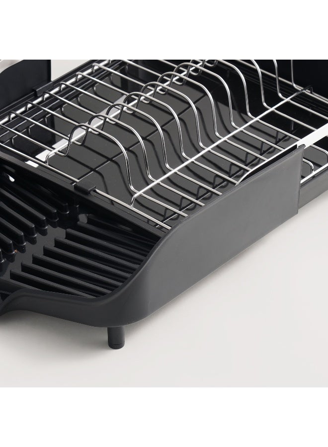 ALBERTO حامل أطباق قابل للتوسيع من الفولاذ المقاوم للصدأ، أسود 35*32.4*10.5 سم - Image 3