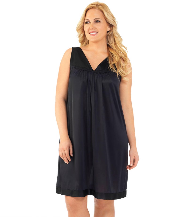 Exquisite Form womens 30807 Nightgown, Midnight Black, 3X US - Image 1