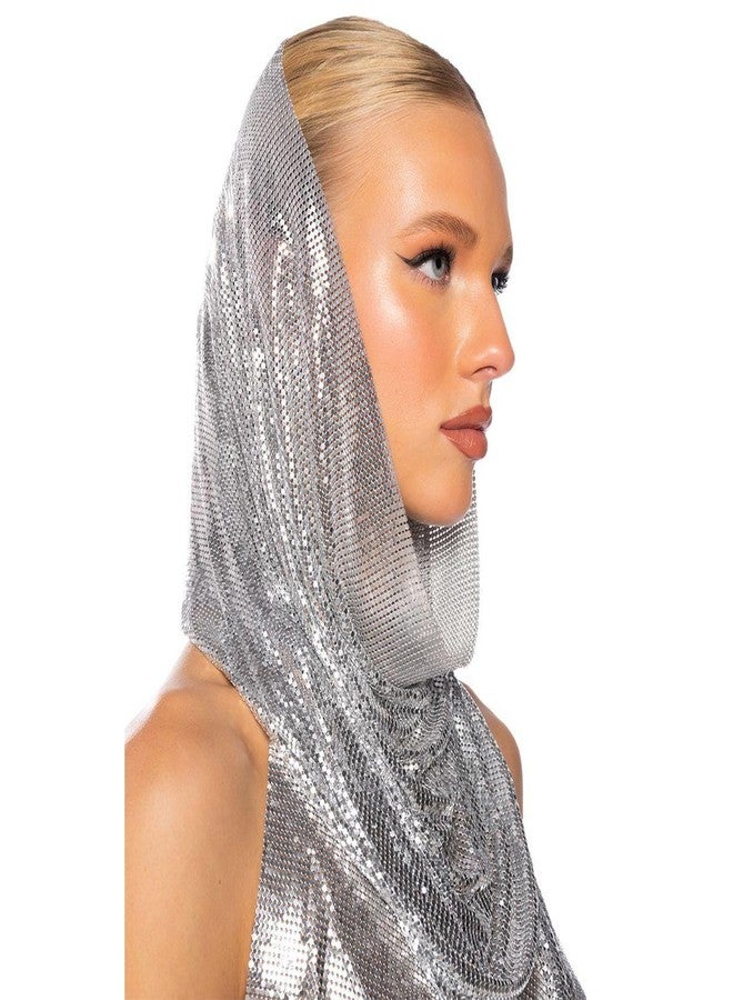 Ralcosuss Women’s Muslim Jersey Hijab Sparkle Metallic Sequins Glitter Head Scarf Hair Wrap Turban Headwear - Image 3