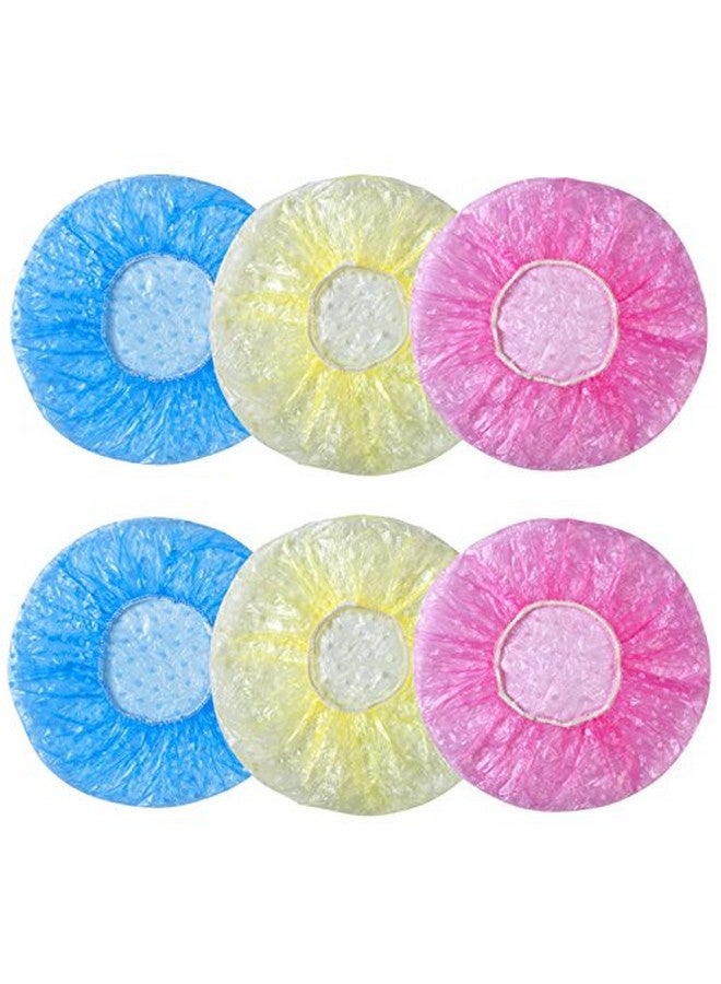 Magnusdeal Polka Dot Fancy Shower Caps, Waterproof Bath Cap Bathing Hair Cap Salon Hat for Kids Adults, Lady Salon Spa with Elastic Band (One Size Fits All)- Assorted (Set of 9) (Set of 9) - Image 1