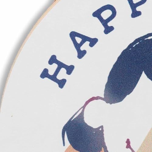 Open Road Brands Peanuts Snoopy and Lucy Happiness is a Warm Puppy Hanging Wood Wall Decor - Cute Snoopy Sign for Home - Image 4