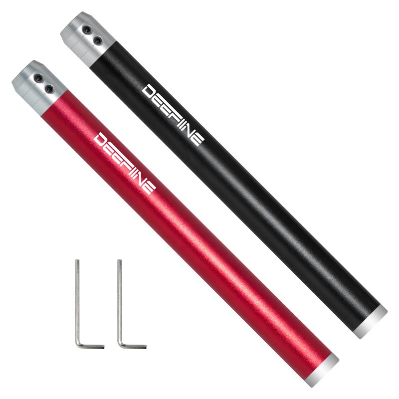DEEFIINE 2PCS Carbide Wood Lathe Truning Tools Grip Handle Accept 10mm Square Turning Tool bar Black and red - Image 2