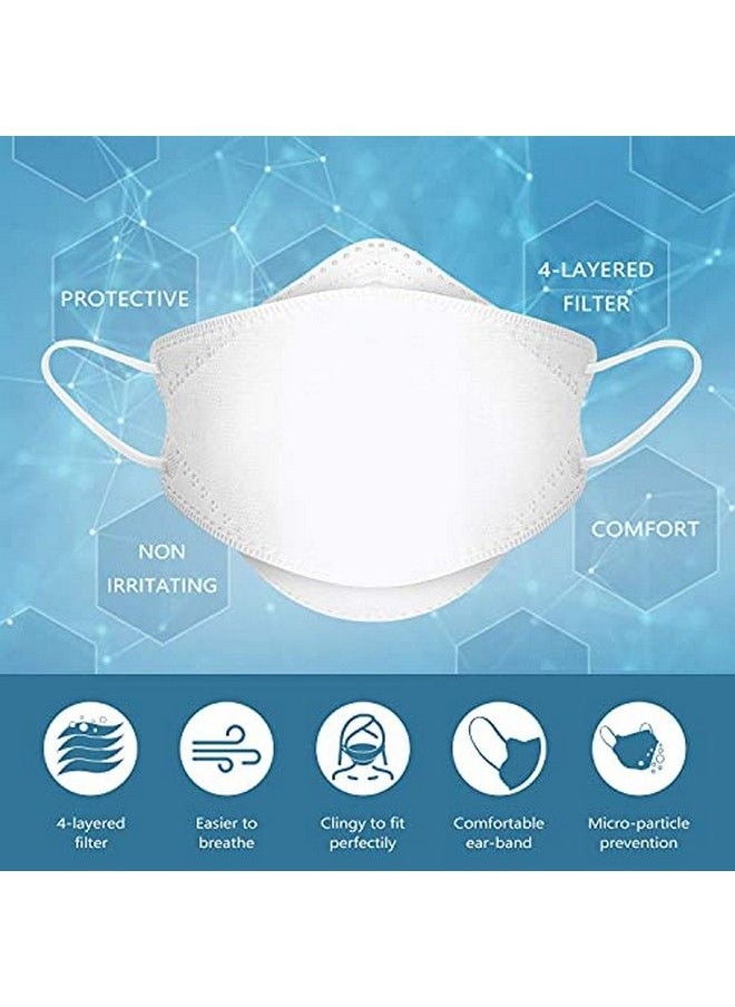 Shocknshop Nonwoven Fabric N95 Reusable Washable Face Mask Certified With Melt Blown 4 Layer For Men & Women Kf94 Masks (Black Grey White Without Valve Pack Of 6)  - Image 5