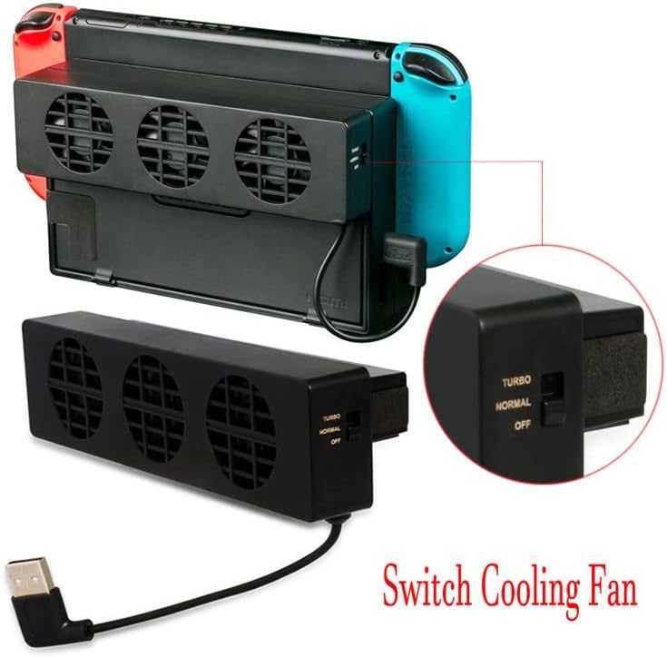 Bewinner USB Cooling Fan Base Stand Dock for Game Console - 3 Fans Cooler Holder Bracket, External Cooling - Image 4