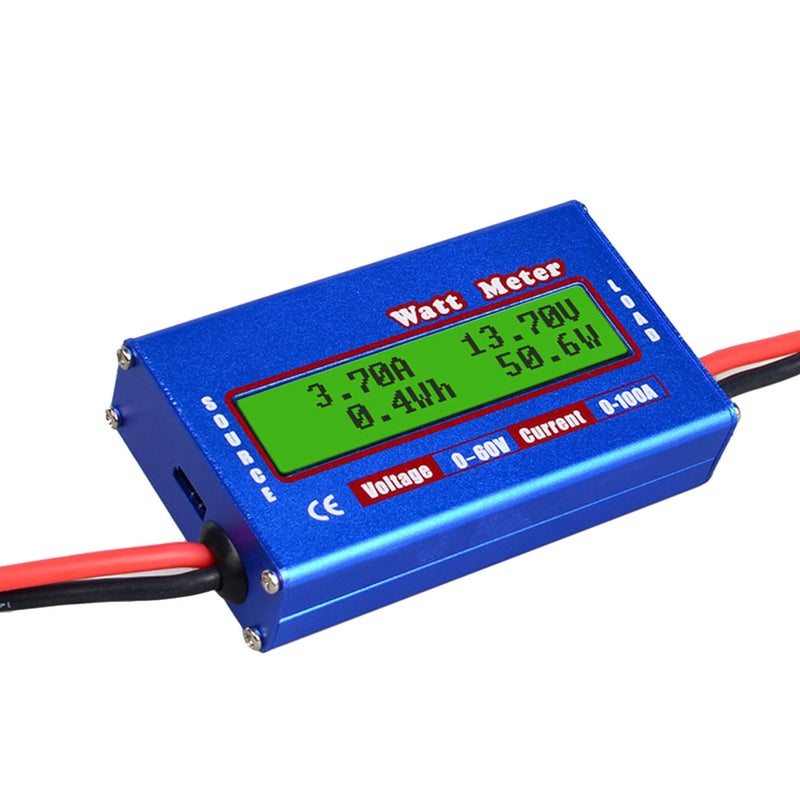 RC Watt Meter 100A Power Analyzer Digital LCD Balance Battery Voltage Checker - Image 1