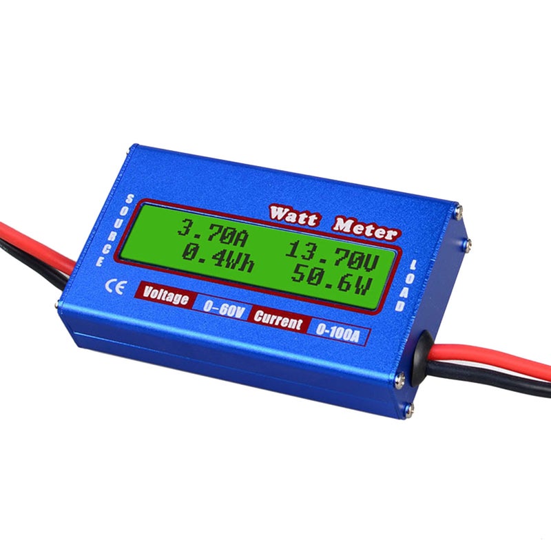 RC Watt Meter 100A Power Analyzer Digital LCD Balance Battery Voltage Checker - Image 3