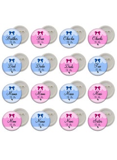 D2c D2C Baby Shower Button Badges for Full Family Members Dad to Be, Mom to Be, Dada to Be, Dadi to Be (Variations) Multicolor  - Image 1