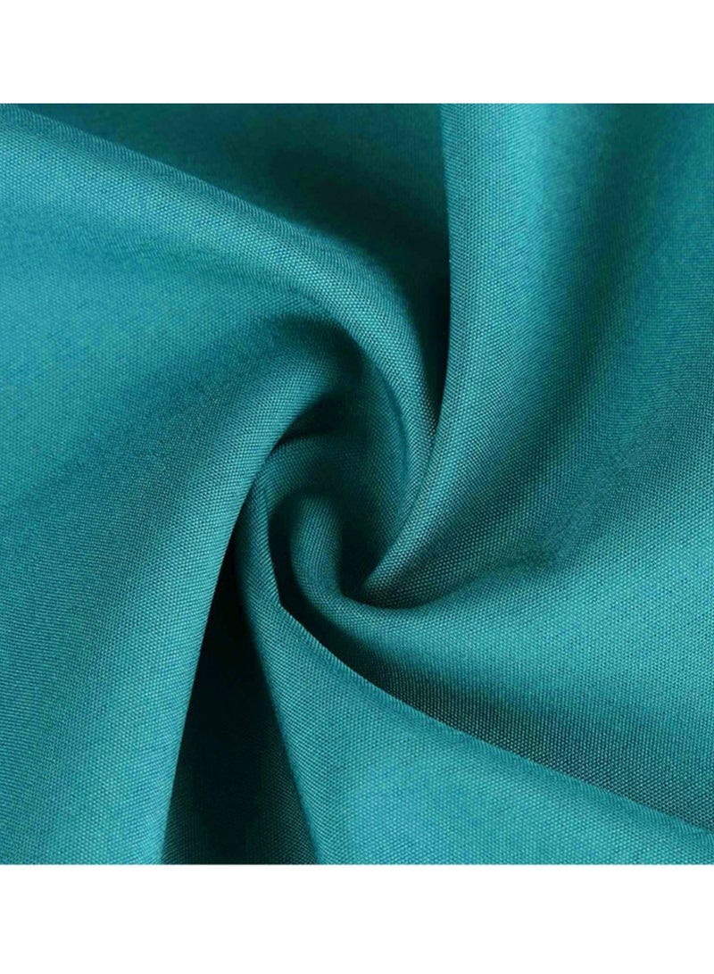 Loquat Solid Color Medical Uniform Scrubs Set Medical Scrubs 2 Piece Set Top and Pants Suit Lake Blue - Image 3