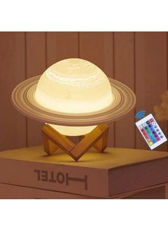 Decorative Standing Color Changing 3D Saturn Night Lamp