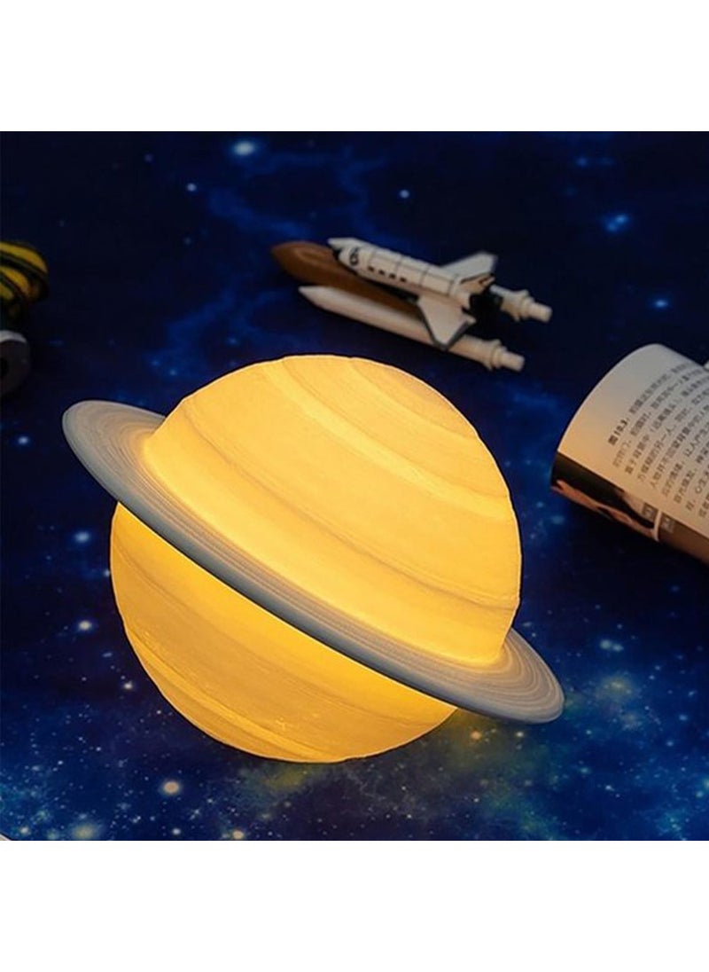 Keyfim Shop - Decorative Standing Color Changing 3D Saturn Night Lamp - Image 1
