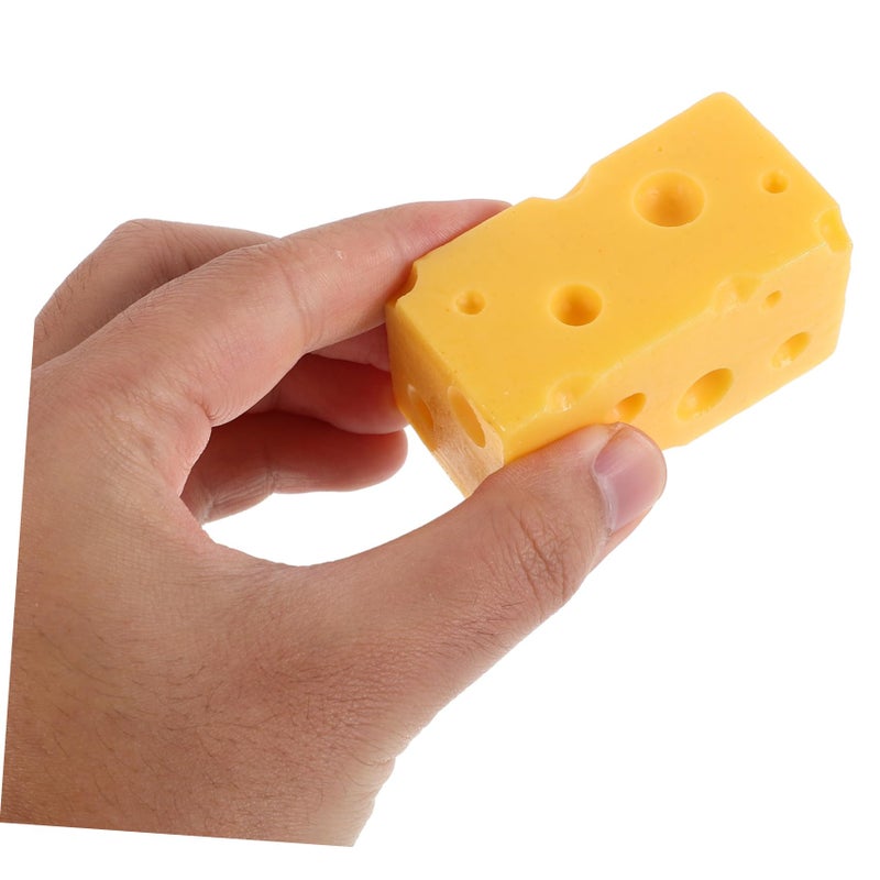 Simulated Cheese Model Faux Food Kitchen Decorative Prop Yellow - Image 4