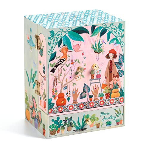 DJECO Musical Jewelry Box for Kids Storing Jewelry Safely Enchanting Musical Experience VelvetLined Compartments Twirling Figurine Ages 6 Boys Girls - Image 3