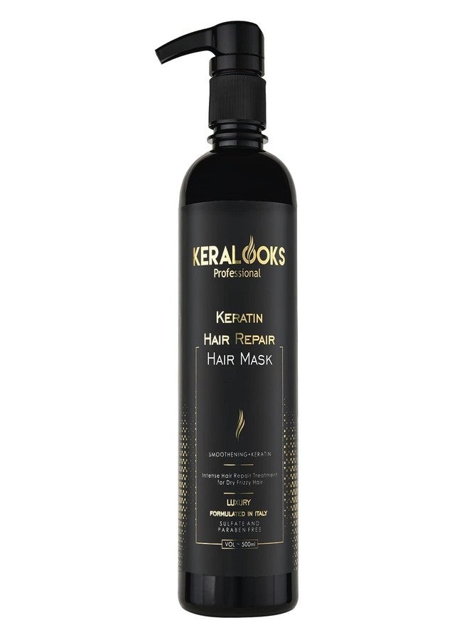 Keralooks Professional® Keratin Hair Mask for Women 500ml | Intensive Repair for Dry, Frizzy & Damaged Hair | Deep Nourishment & Hydration | Ideal for Curly, Wavy & Color-Treated Hair - Image 1
