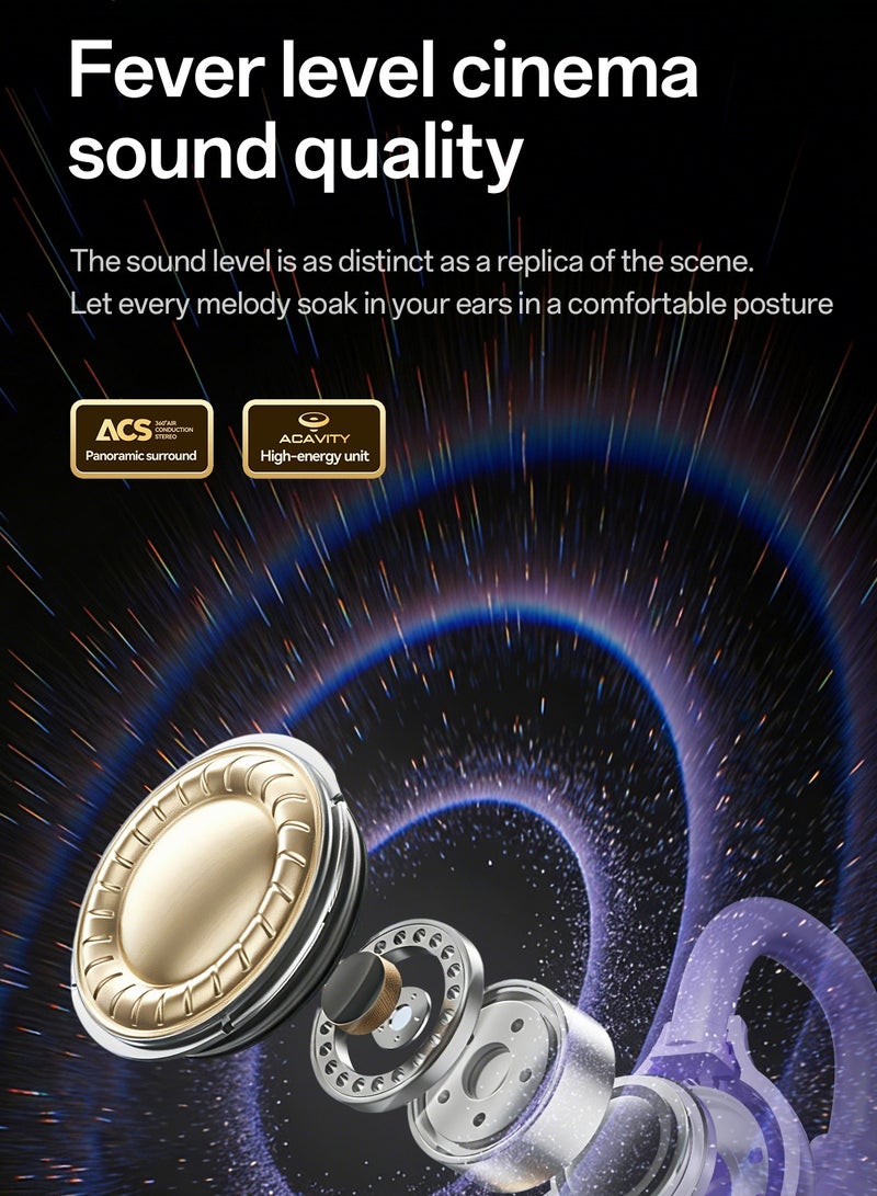 Open Ear Clip On Earbuds, Wireless Bluetooth Ear Cuff Headphones, Lightweight Air Conduction Earbuds for Women, Non-In-Ear Earphones for Running, Work, Travel - Image 4