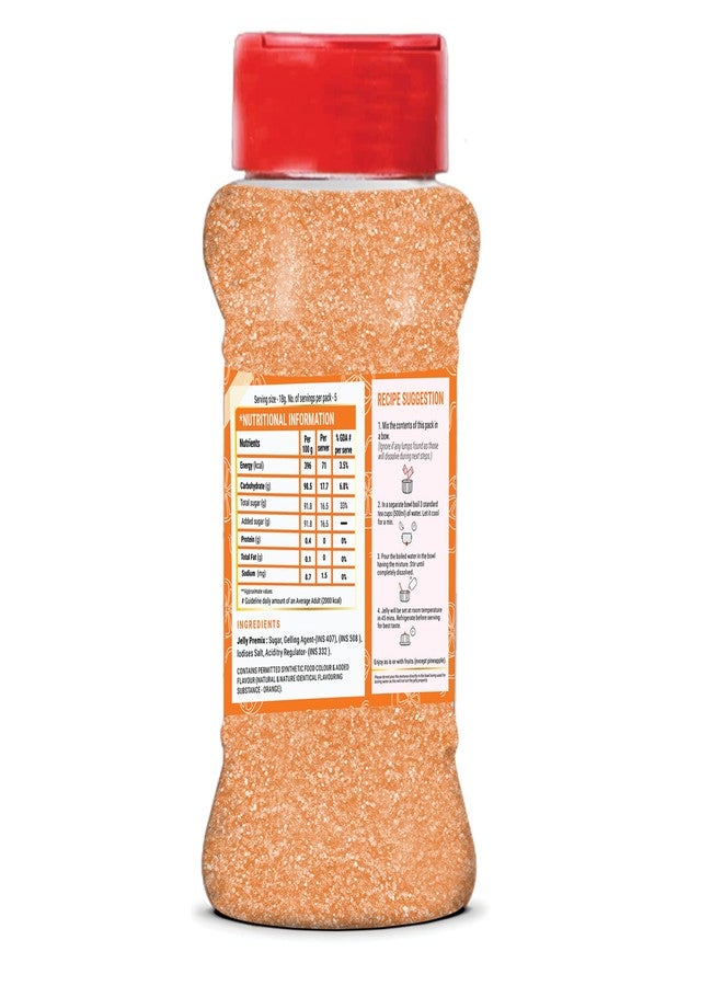 Brew Lab Jelly Crystals Mix Powder For Making Jelly - Orange Flavor | Easy To Make | Ready To Eat | No Gelatin - 100 Gm - Image 4