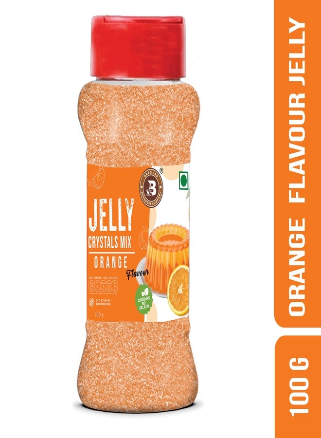 Brew Lab Jelly Crystals Mix Powder For Making Jelly - Orange Flavor | Easy To Make | Ready To Eat | No Gelatin - 100 Gm - Image 2
