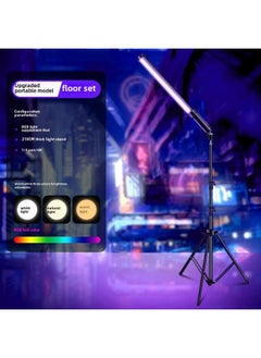 General Rgb Light Stick Portable Handheld Light Fill Light Live Shooting Lighting Light Photography Portrait Photo Led Atmosphere Fill Light Stick-Light Source Color:【Upgrade Portable】 Light Supplement Stic  - Image 1