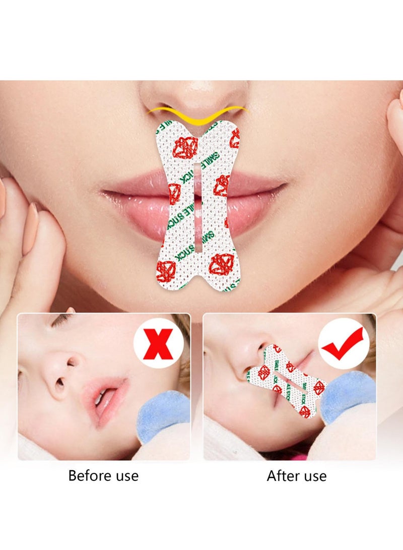 Excefore شريط الفم للنوم، 25 قطعة لمنع التنفس من الفم، شريط الفم للنوم، شريط النوم للتنفس من الفم لإيقاف الشخير بصوت عالٍ والتنفس من الفم أثناء النوم ليلاً - Image 1