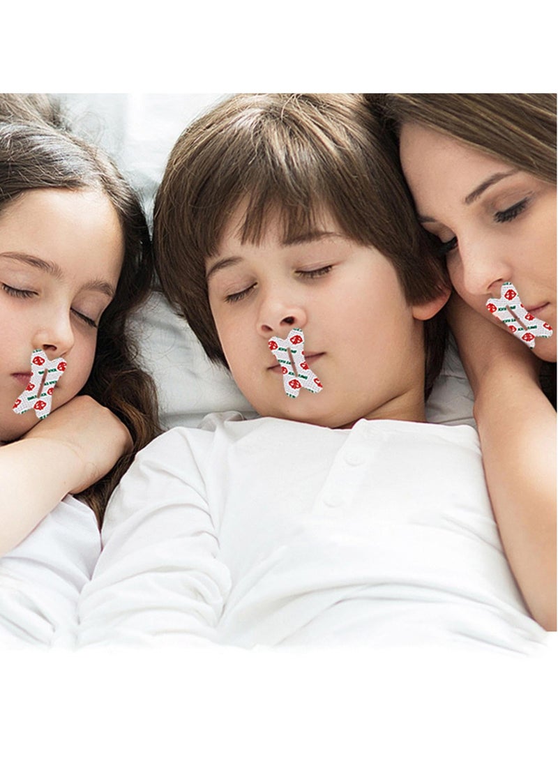 Excefore شريط الفم للنوم، 25 قطعة لمنع التنفس من الفم، شريط الفم للنوم، شريط النوم للتنفس من الفم لإيقاف الشخير بصوت عالٍ والتنفس من الفم أثناء النوم ليلاً - Image 3