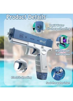 DMG Electric Water Gun Toy, 32ft Water Guns with Expansion, Automatic Electric Water Guns for Adults & Kids, Squirt Guns for Kids Swimming Pool Beach Outdoor Party Games (Blue) - pzsku/ZAF458A70009FCF4962C0Z/45/_/1689240613/133bdbc4-758c-4db9-af57-97818c35085e