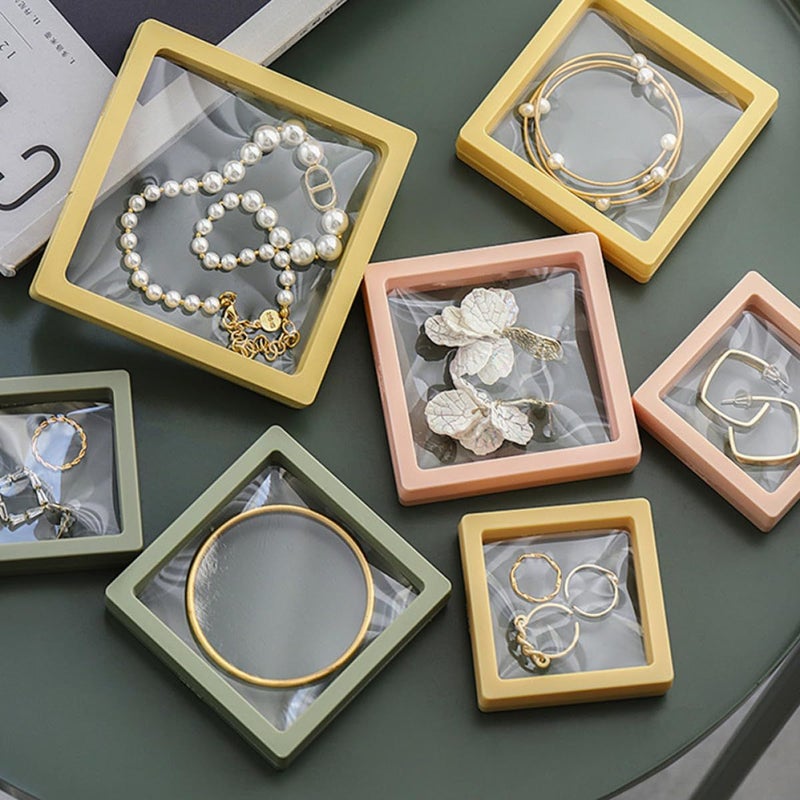 FRCOLOR 3pcs Anti Oxidation Pearl Jewelry Storage Boxes with Portable 11x11cm Design for Travel - Image 4