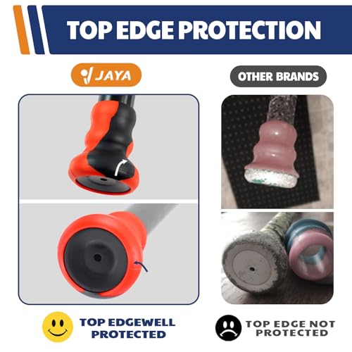JAYA 2 Pack Bat Knob Taper, Exclusive Installation Lubricant, Easy Installation Bat Knob Taper, Increased Bottom Protection, Ergonomic Design, for Enhanced Grip and Protection, Blue-Black-White - Image 4
