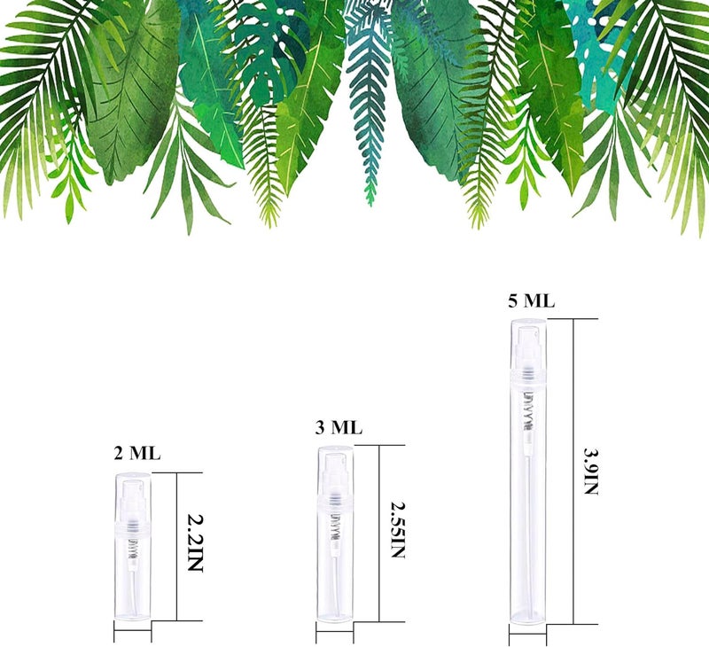 Csdtylh Mini Spray Bottle  Clear Plastic Empty Sample Containers  Fine Mist Perfume Travel Refillable Spray Bottle Perfume Atomizer Small Portable Bottle For Cleaning  Essential Oils 120Pcs 3Ml - Image 2