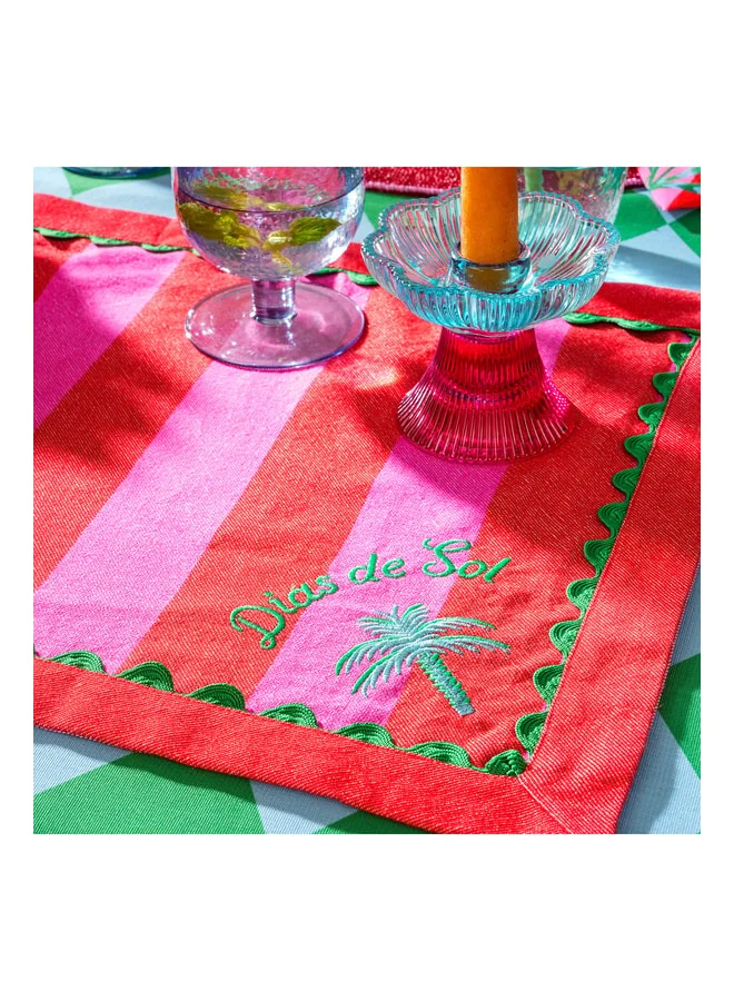 Zsa Zsa Zsu  Lotus Pink - Red American Service 35x50 cm.  | Best Price UAE