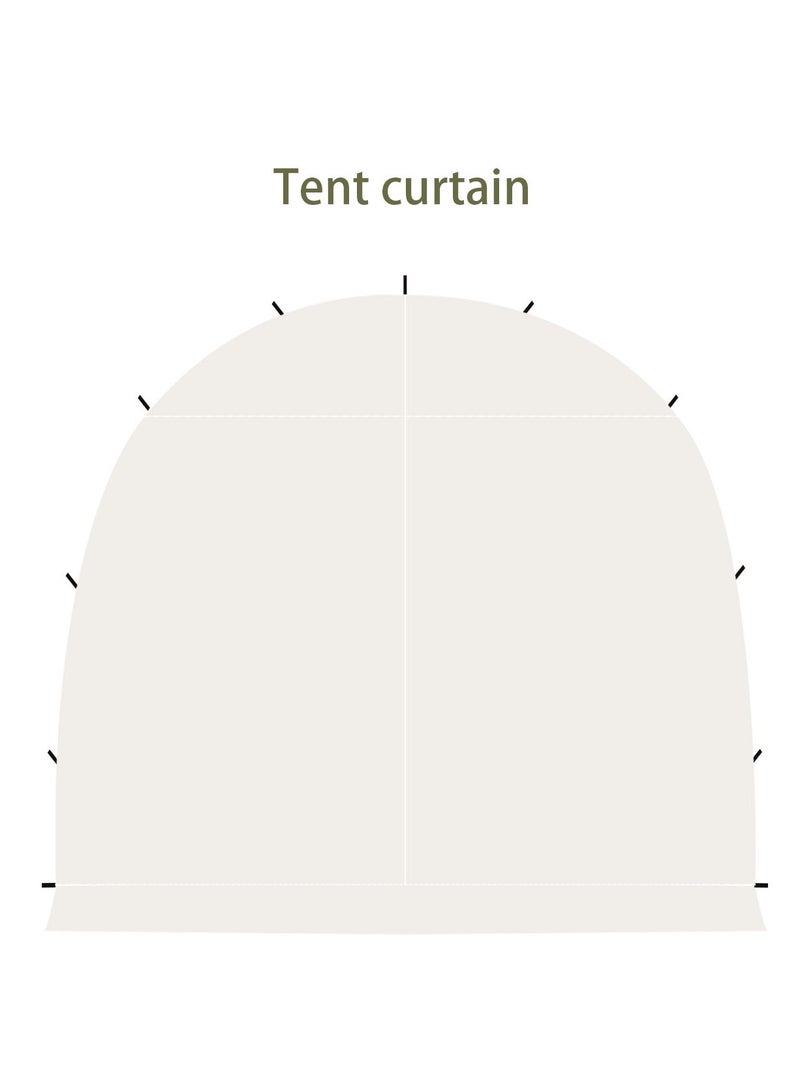 CIMIA Beige Oxford cloth Tent curtain  - Image 1