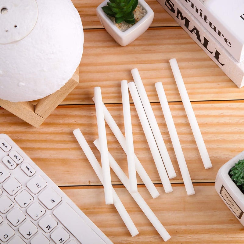 Mudder 24 pcs Humidifier Sticks Filter Refill 5.35''Mini Air Diffuser Pure Cotton Wicks Refill Humidifiers Filter Sticks Wicks for Small Portable Humidifier Diffuser in Office Bedroom Home - Image 5