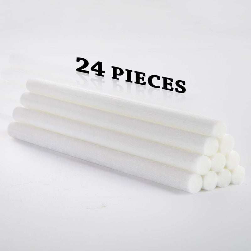 Mudder 24 pcs Humidifier Sticks Filter Refill 5.35''Mini Air Diffuser Pure Cotton Wicks Refill Humidifiers Filter Sticks Wicks for Small Portable Humidifier Diffuser in Office Bedroom Home - Image 4