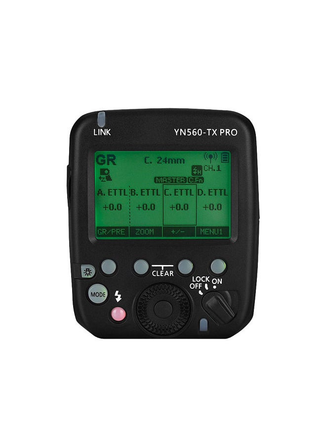 YONGNUO - YN560-TX PRO 2.4G On-camera Flash Trigger Speedlite Wireless Transmitter with LCD Screen Replacement for Canon DSLR Camera - Image 1