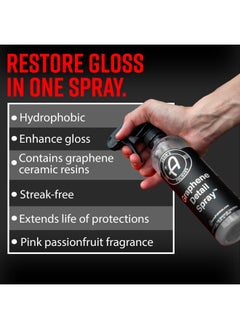 Adam's Polishes Graphene Detail Spray  16 Oz  - Extend Protection Of Waxes  Sealants  And Coatings   Waterless Detailer Spray For Car Detailing   Clay Bar  Drying Aid  Add Ceramic Graphene Protection  - Image 2