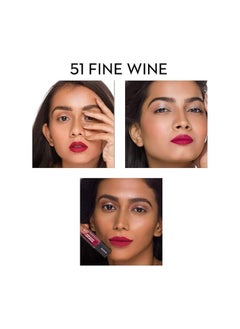 SUGAR SUGAR Cosmetics Smudge Me Not Liquid Lipstick (51 Fine Wine (Burgundy Red))  - Image 4