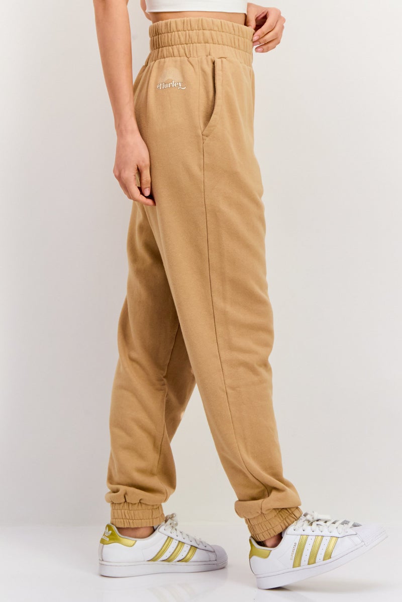 Hurley Women Sportswear Fit Training Sweatpants, Tan  - Image 4