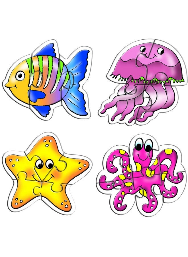 Creative Educational Aids P. Ltd./ Creative's Early Puzzles Step 1 -Sea Creatures Puzzle | Early Puzzle Step -1 Series | Educational Puzzles Game | Fun To Learn Game | Knowledge of Sea Creatures (Fish, Jellyfish ,Starfish & Octopus) For 3 & Up Kids - Image 2