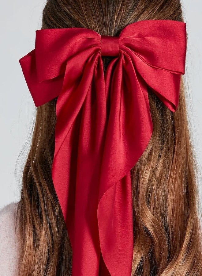 Tobeffect Valentine's Day Hair Bows for Women Girls Pink Hair Bow Valentines Hair Accessories Gifts 5 Packs - Image 2