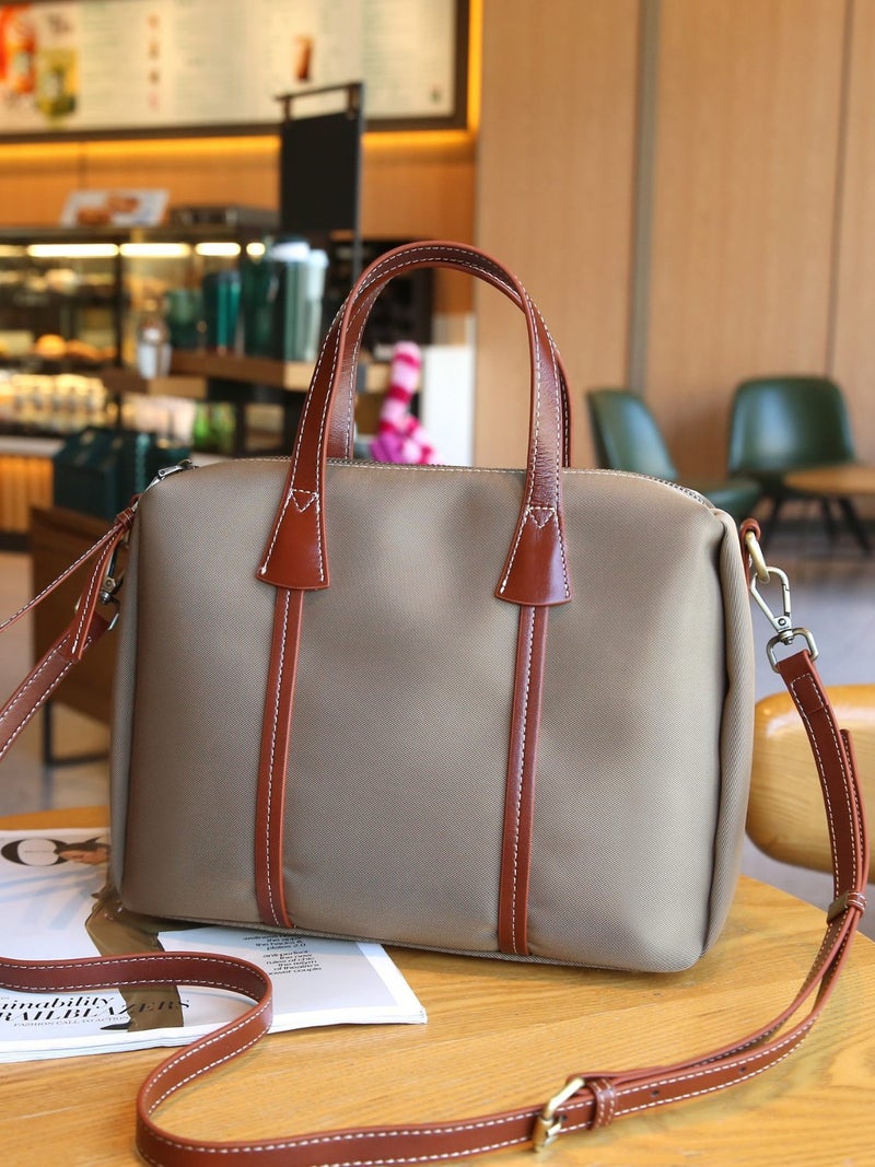 Women'S Shoulder Bag Large Capacity Women'S Contrast Color Shell Fashionable Simple Tote Bag Practical Commuter Bag - Image 5